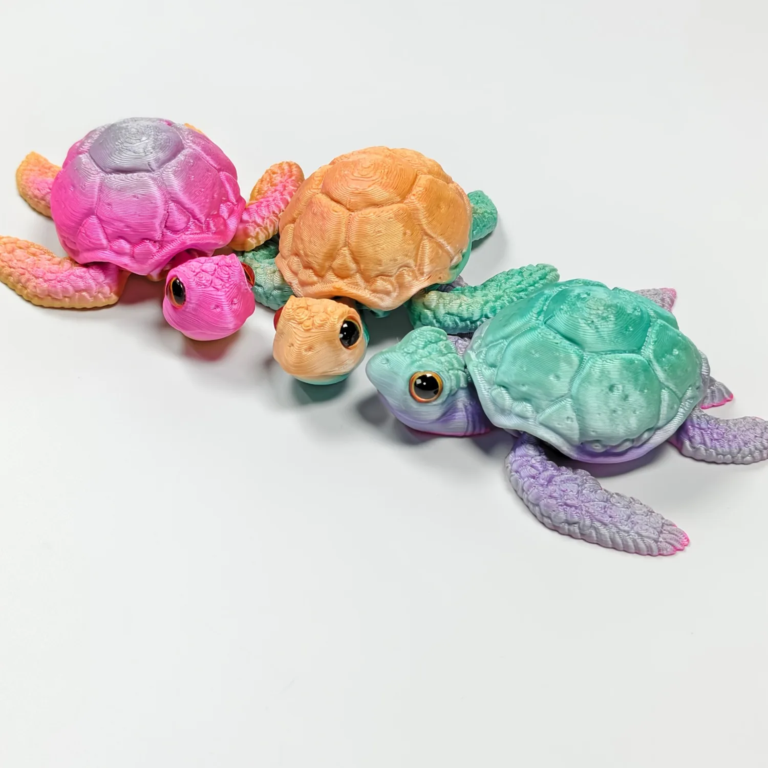 Tortuga marina articulada 3D – Juguete antiestrés flexible - imagen 5