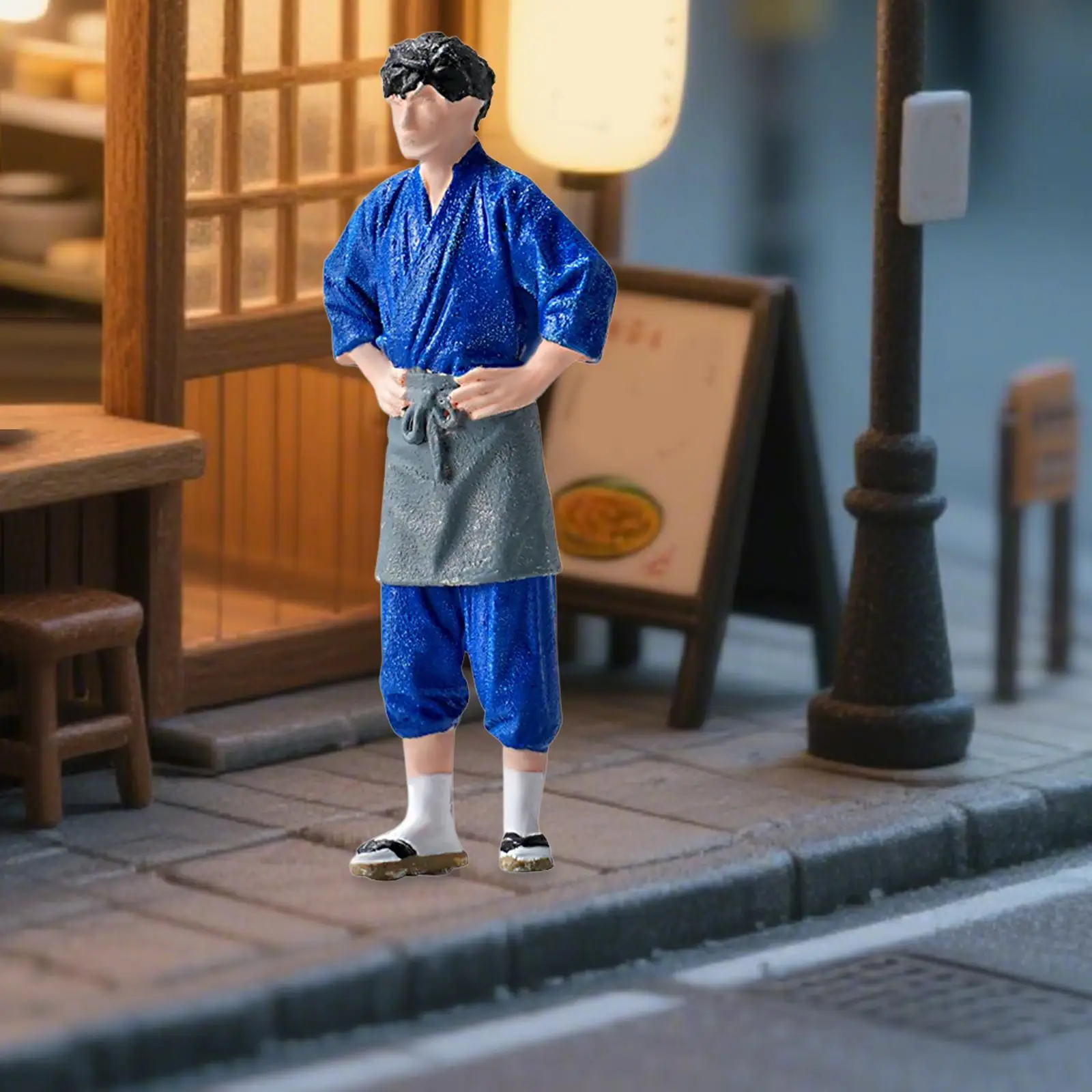 Figura coleccionable de chef para dioramas realistas - imagen 2