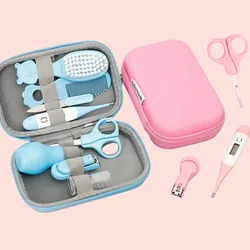 Juego de limpieza para el cuidado de los niños, cortaúñas, 8 Uds., peine, masaje, juego de cepillos de cerdas suaves