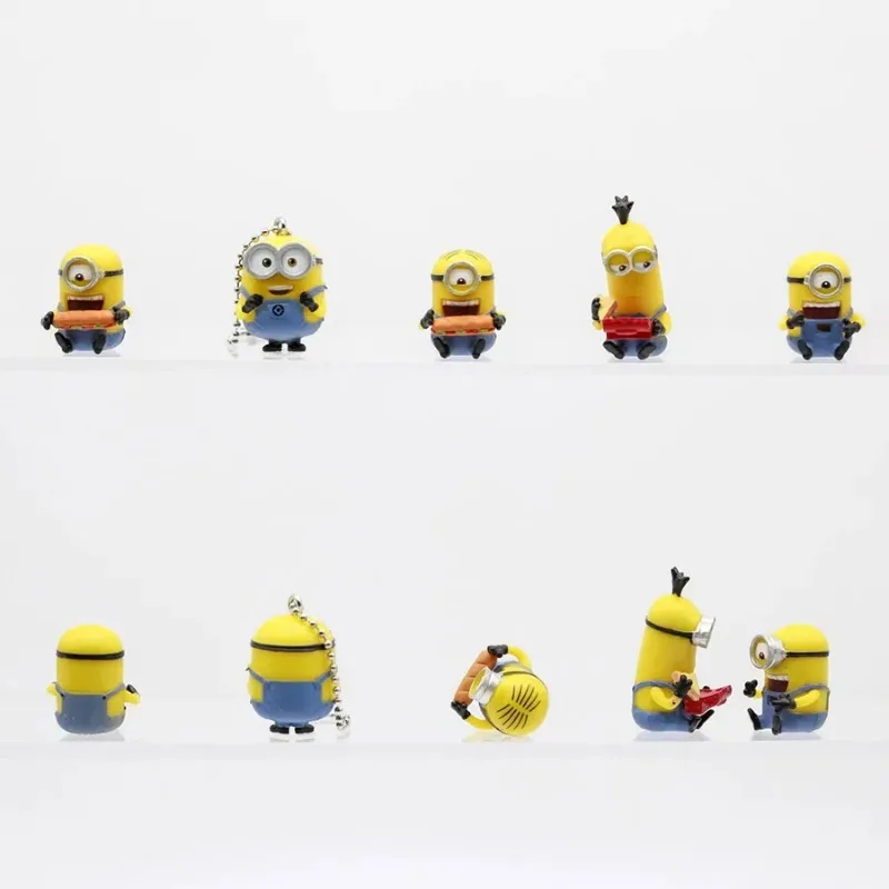 Minions gashapon – Mini figuras colgantes llavero para niños - imagen 2