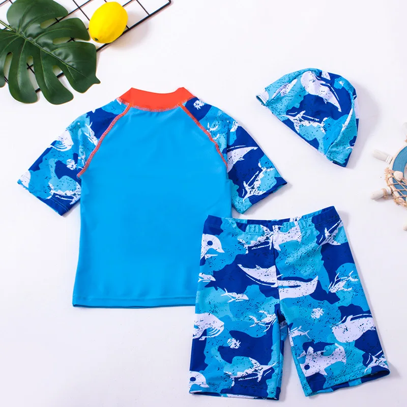 Bañador tiburón para niño – Traje de baño corto infantil - imagen 3