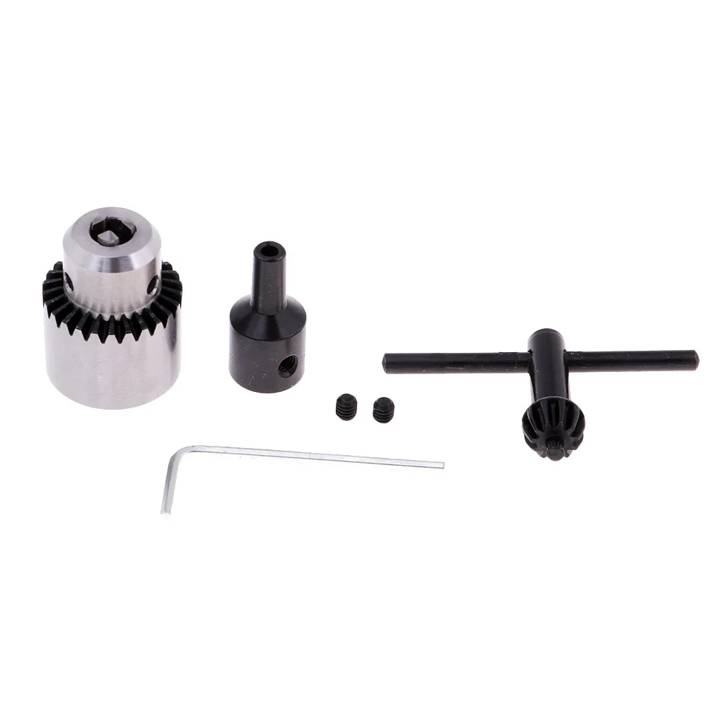 Mandril para taladro eléctrico mini con llave, eje de motor - imagen 2