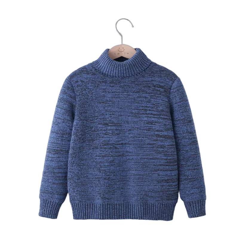 Suéter grueso cuello alto para niños – Ropa de abrigo cálida invierno - imagen 4