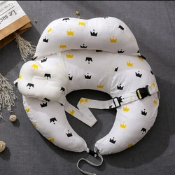 Almohada de lactancia multifuncional de algodón para madres