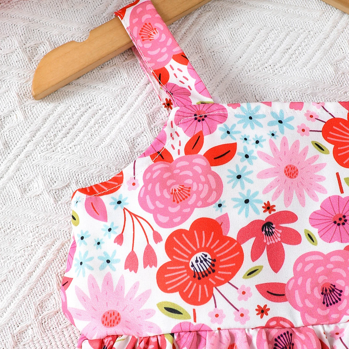 Vestido de verano para niña recién nacida, vestido sin mangas con tirantes para la playa + sombrero para el sol, vestidos de princesa, 2 uds., ropa para niño niña de 0 a 3 años - imagen 3