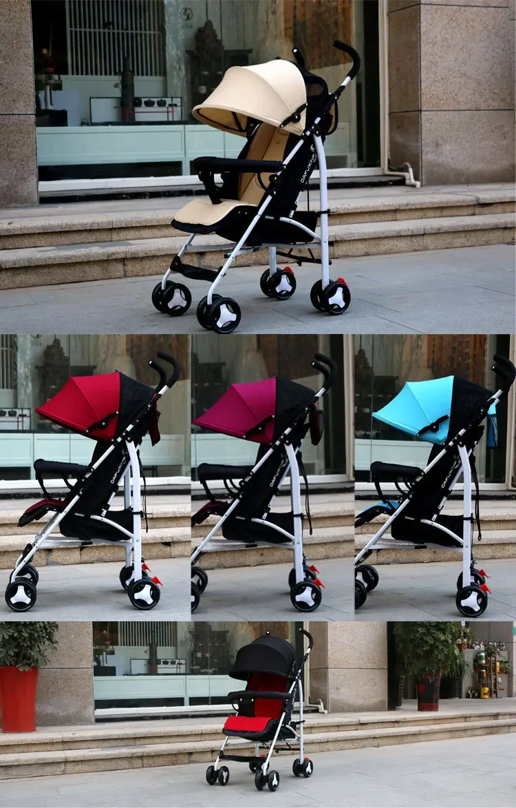 Detalle del asiento reclinable del cochecito reversible