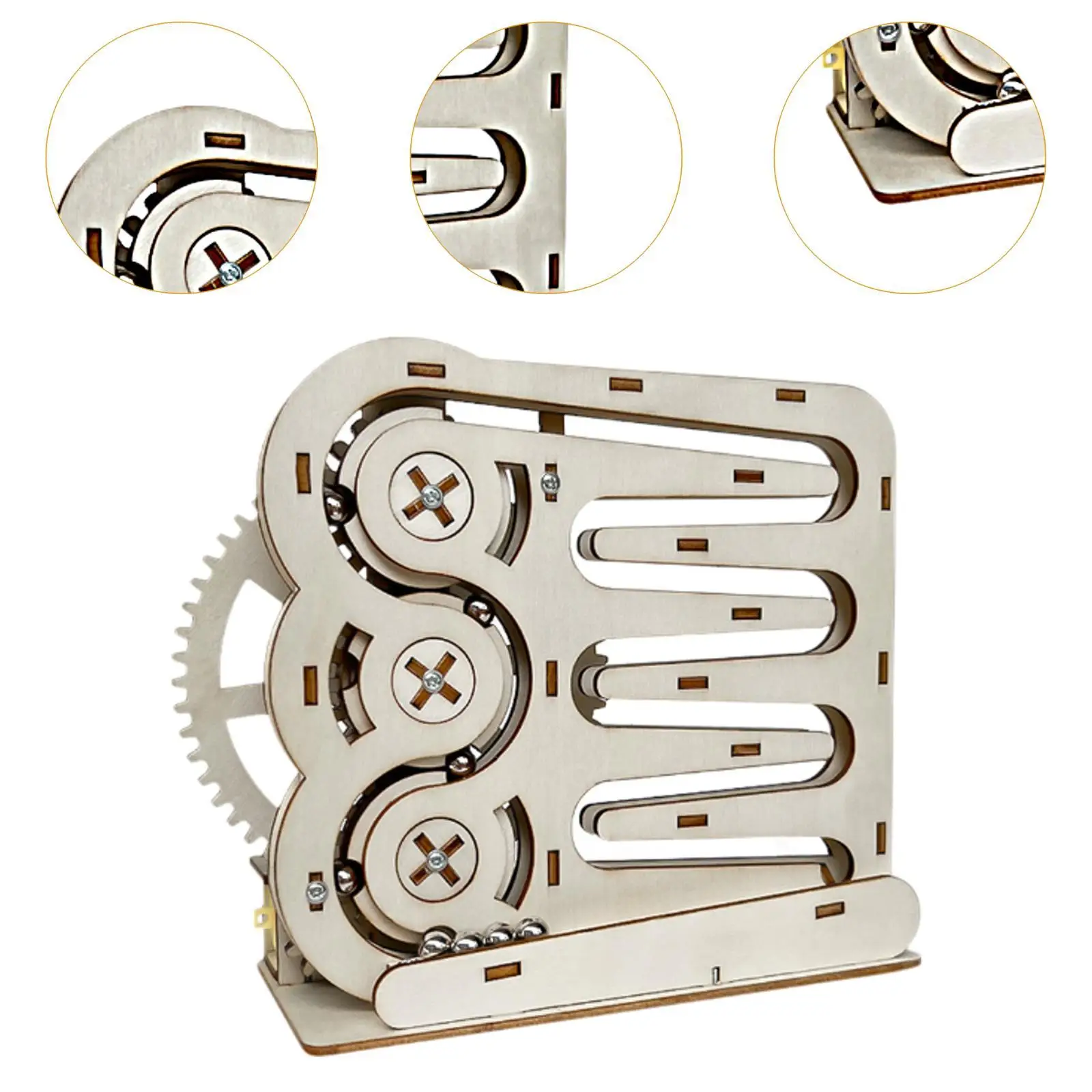 Science Experiment Kit Marble Run Track DIY Mechanical Puzzle Assembly Model Building Kit Girls Boys DIY Educational Model Toys