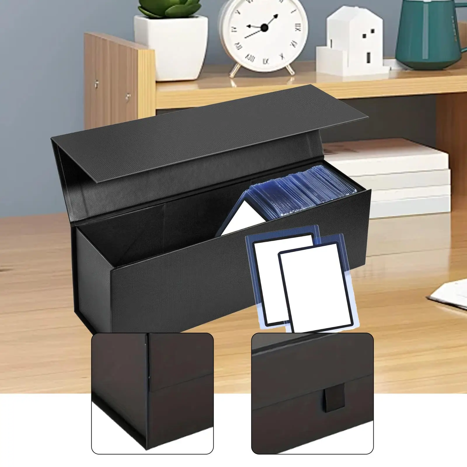 Caja organizadora de almacenamiento de tarjetas, tarjetas multifuncionales, estuche protector para tarjetas coleccionables para Bgs PSA, tarjetas de béisbol, adultos - imagen 3