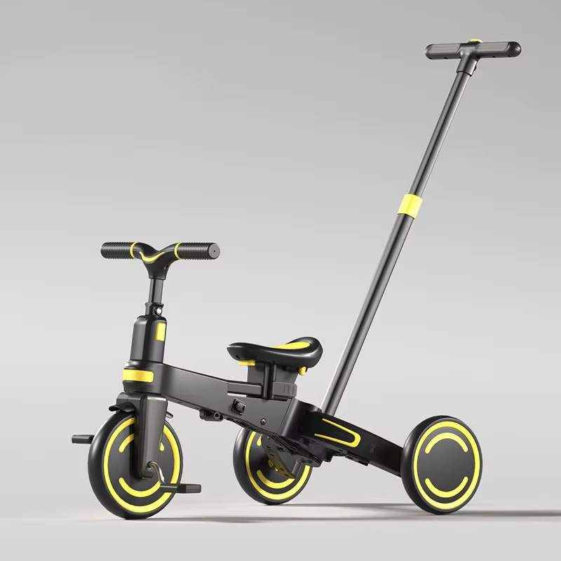 Triciclo convertible infantil con asiento ajustable y capota - imagen 5