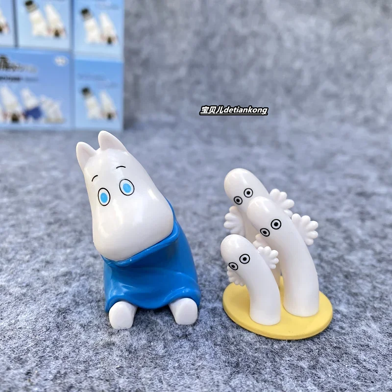 Moomins-caja ciega de juguete para niños, muñeca durmiente de Snufkin familiar graso, modelo de figura de Anime, juguetes para coleccionar adornos, regalos - imagen 5