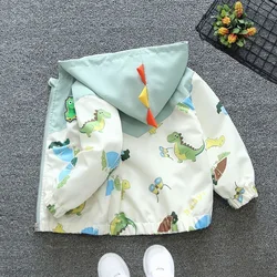 Chaqueta con capucha dinosaurio para niños – Primavera