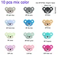10pcs mix koala head