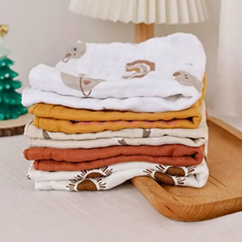 85ae 5pcs Soft rápido absorbe para bebés tela múltiple toalla para bebés para toda edad - imagen 5