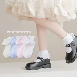 Calcetines tobilleros con volantes para niña – Estilo princesa