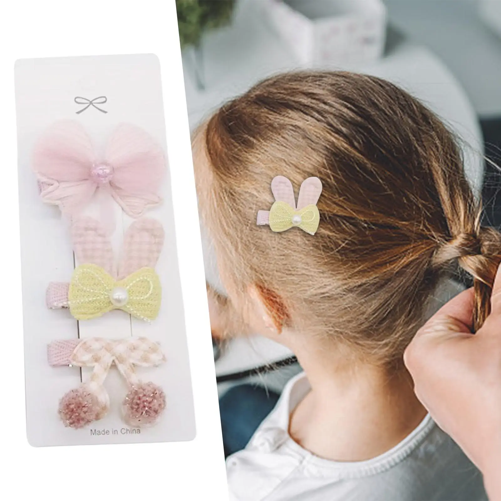 3 Pieces Girls Hair Clips Headwear Hair Bows for Little Girls Toddlers Baby