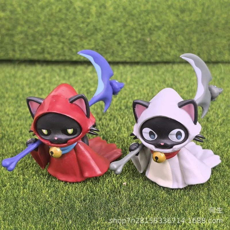 Grim Reaper's Scythe-caja ciega de juguete, gatos bonitos, figura de Anime, modelo de muñeca, colección de juguetes, adornos, regalos para niños - imagen 5