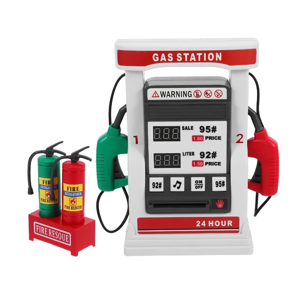 Bomba de gasolina para niños, juguete de simulación, estación de gasolina para coche, regalo, juguete educativo para edades tempranas, juguetes educativos interactivos de escritorio para padres e hijos - imagen 4