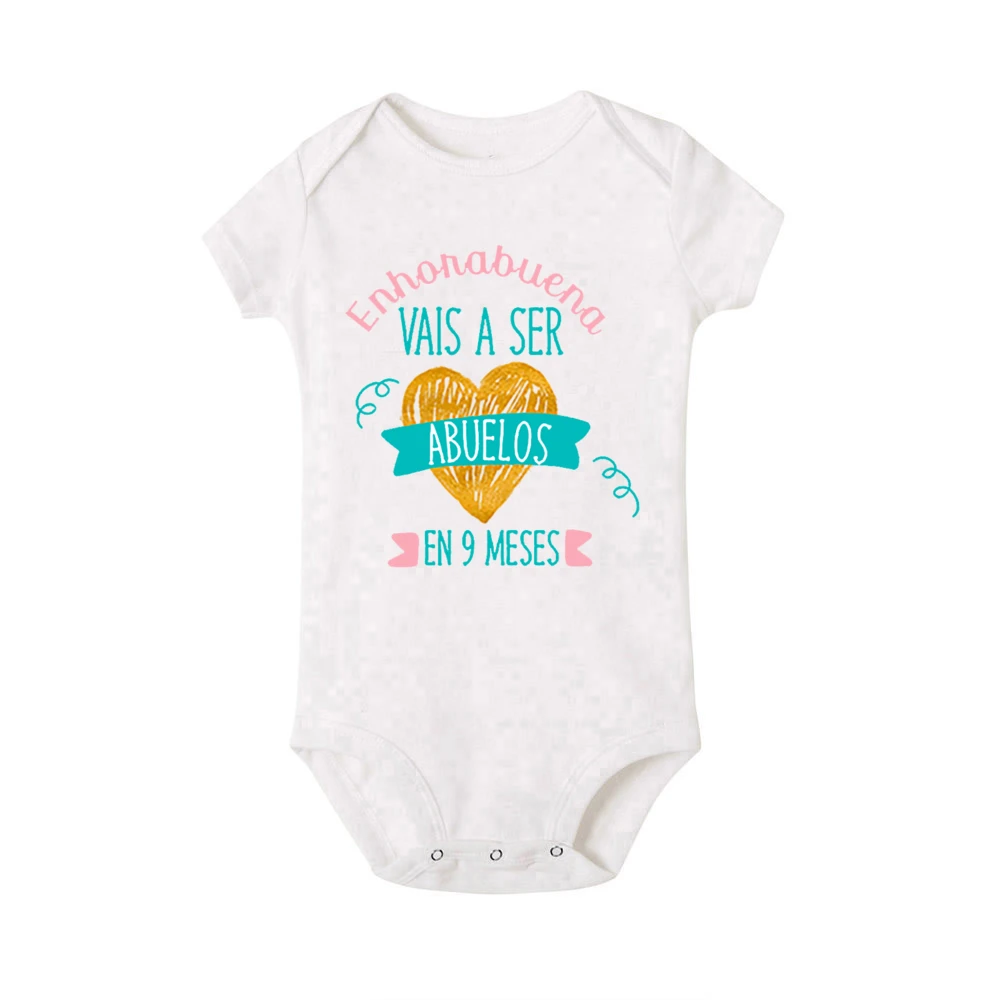 Mono estampado para bebé: anuncio de embarazo a futuros abuelos - imagen 2