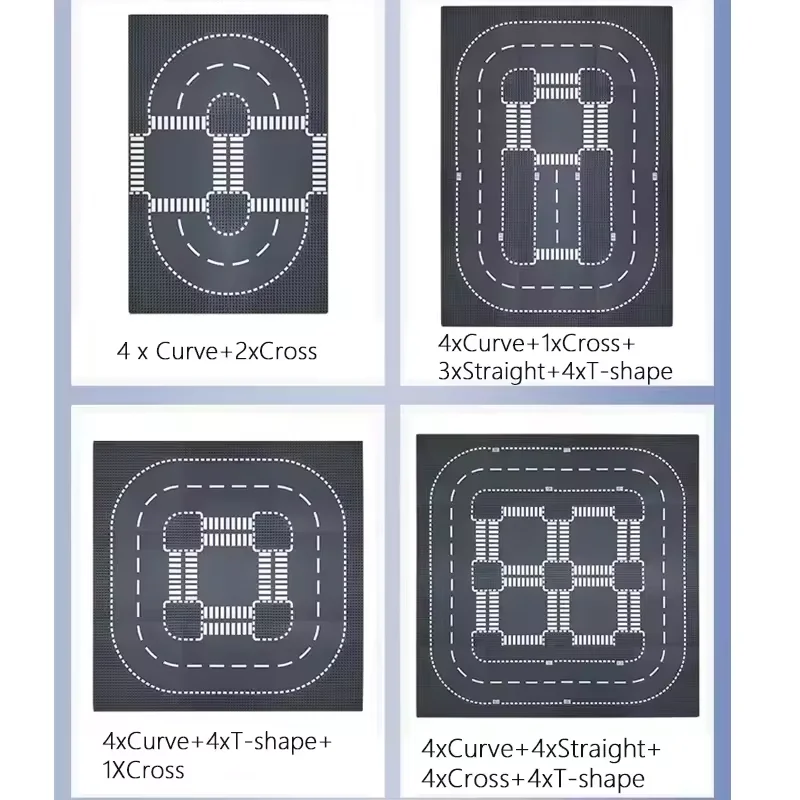 Placa Base 32*32*16*16 puntos bloque de construcción DIY ciudad tráfico camino figuras juguetes de construcción ladrillos placas Base de plástico para niños - imagen 2