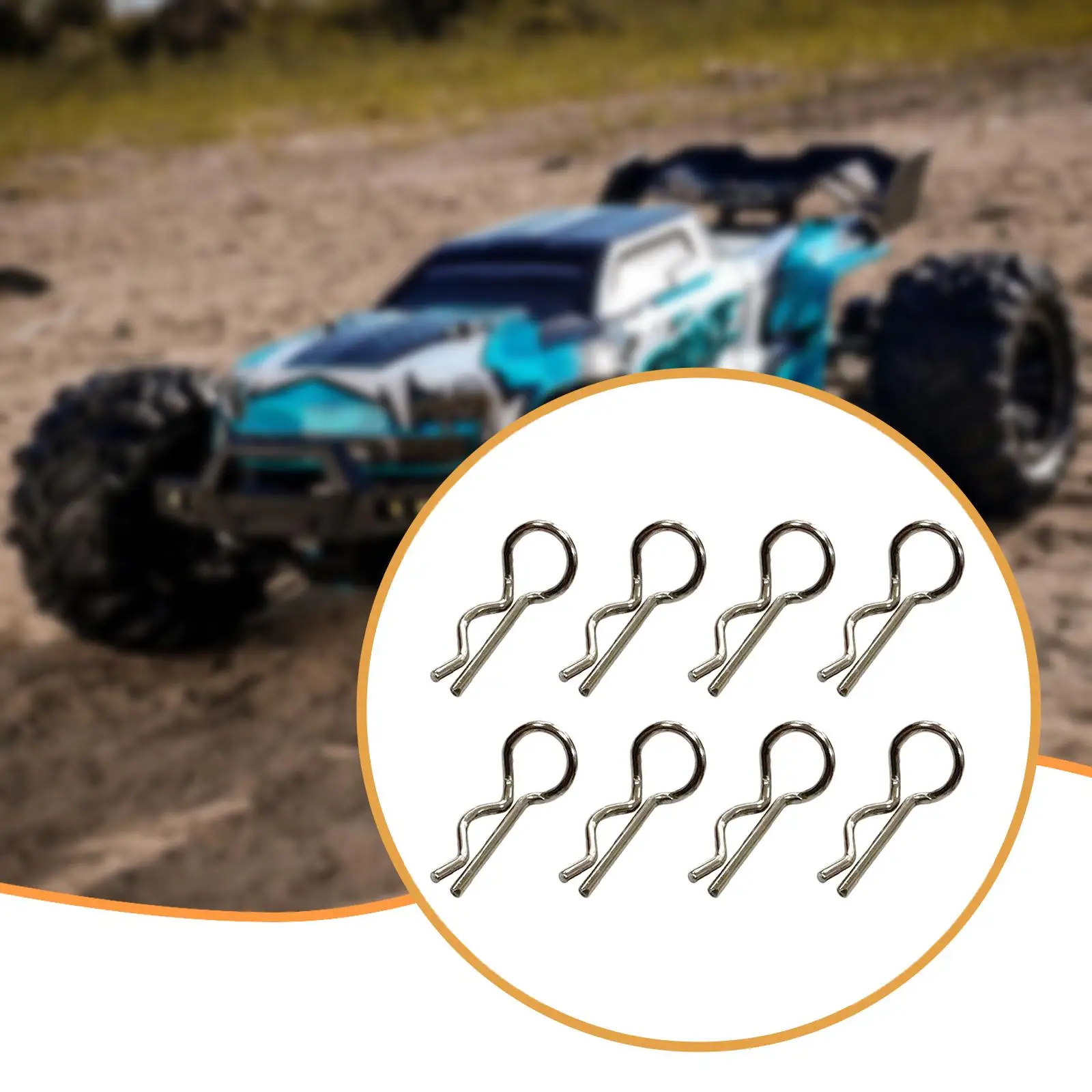 8x RC Car Body Shell Clips Universal Easy to Install Replace Accessories Update Parts for 16201Pro 16106 16303 18101 1/16 1/18