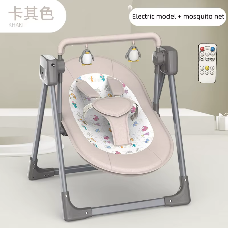 Mecedora eléctrica inteligente con control remoto para bebé plegable - imagen 2