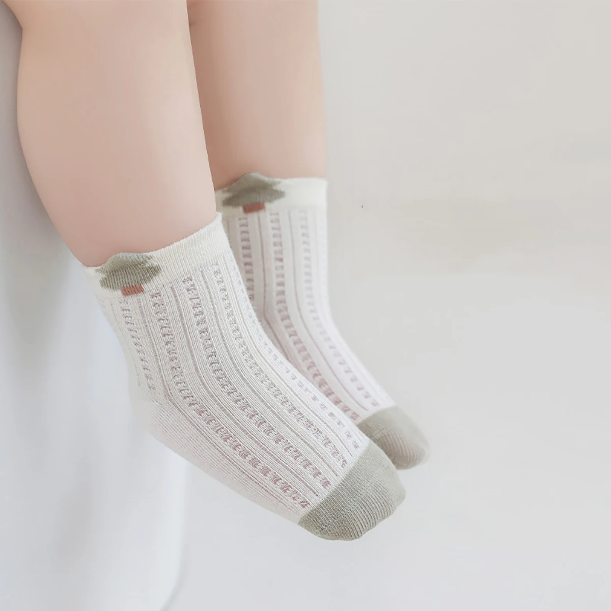 3 par/set nuevo lindo bebé calcetines de malla media verano recién nacido niño sólido calcetín elástico para niños niñas calcetines de algodón sin hueso 0-5Y