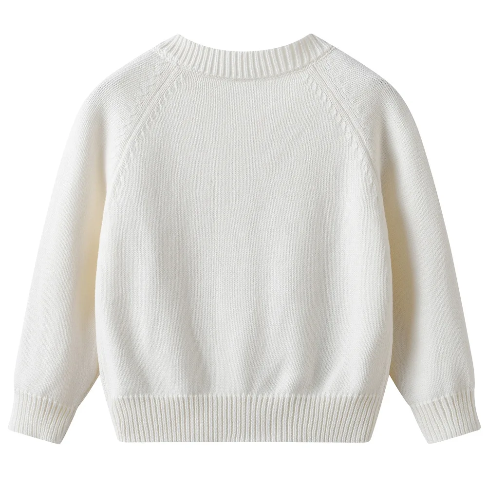 Nuevo Otoño niños de manga larga cárdigan tejido suéter bebé niñas tejido cárdigan abrigo niños ropa de punto - imagen 3