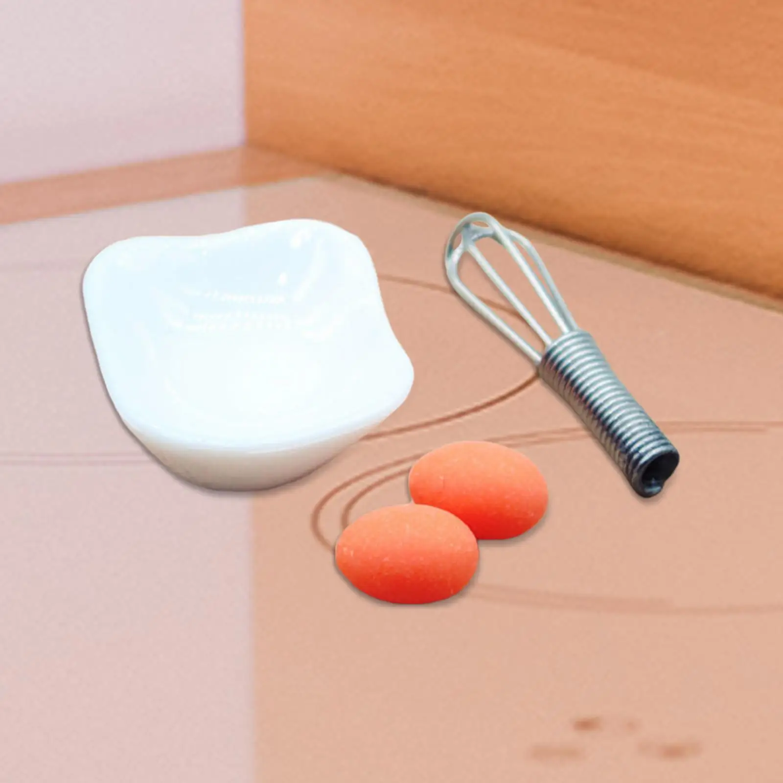 1:12 Miniature Egg Beater Set Micro Landscape Life Scene Doll Accessories Decoration for Dollhouse Bedroom Dining Room Ornaments