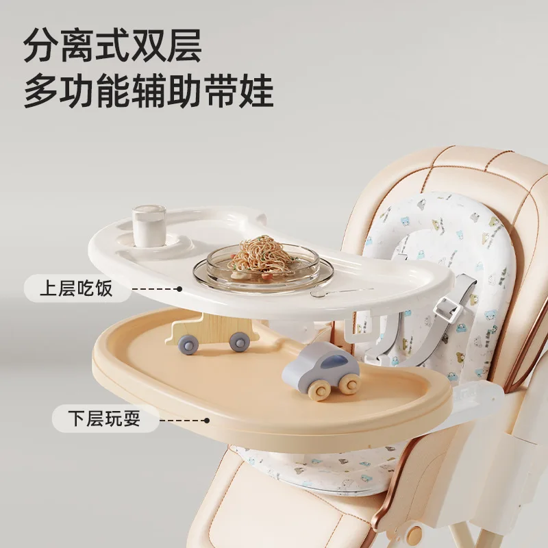 Sillas altas para bebé, silla de comedor multifuncional plegable para el hogar, mesa de comedor portátil para bebé, silla para bebé para niños - imagen 5