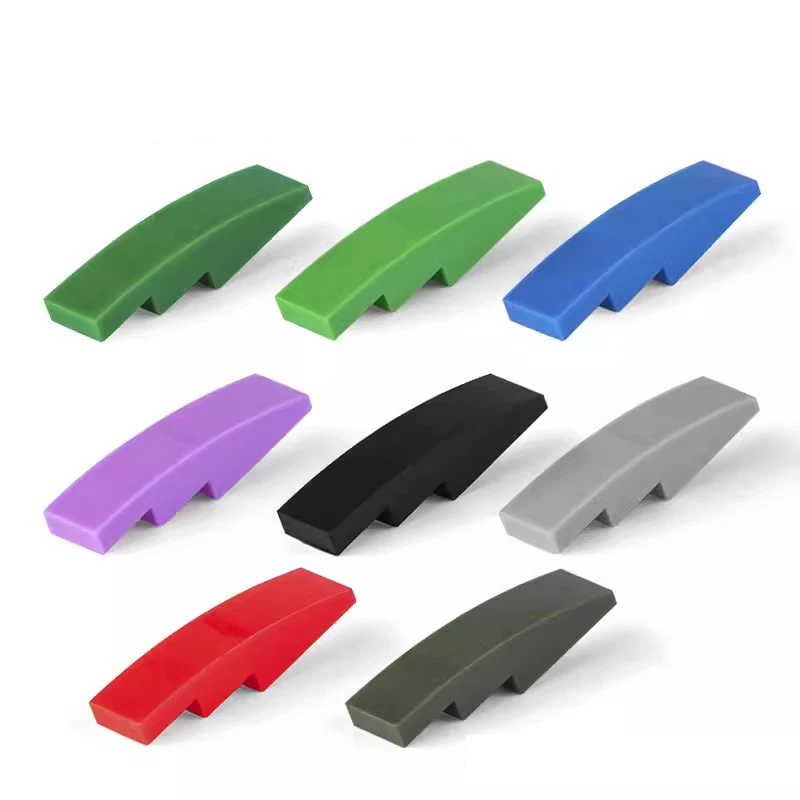 20 piezas piezas MOC 61678 11153 pendiente curvada 4x1 ladrillos compatibles DIY ensamblar bloques de construcción partícula chico juguete regalo de cumpleaños