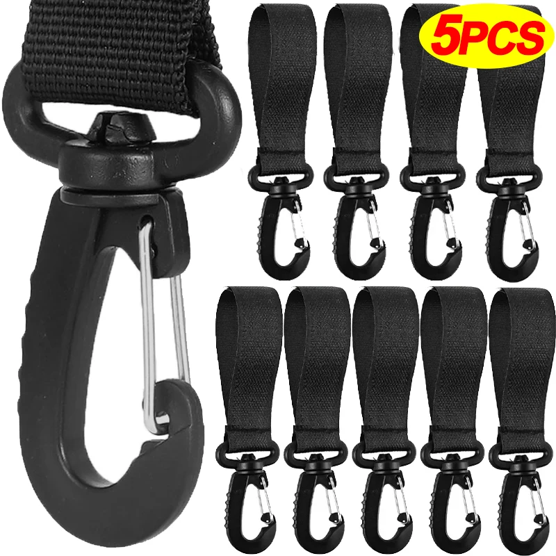 Ganchos para cochecito, hebillas, Clip, mosquetón de aleación de aluminio, organizador de carrito, bolsa de pañales, gancho para cochecito de compras, colgador de cochecito, 2/5 Uds.