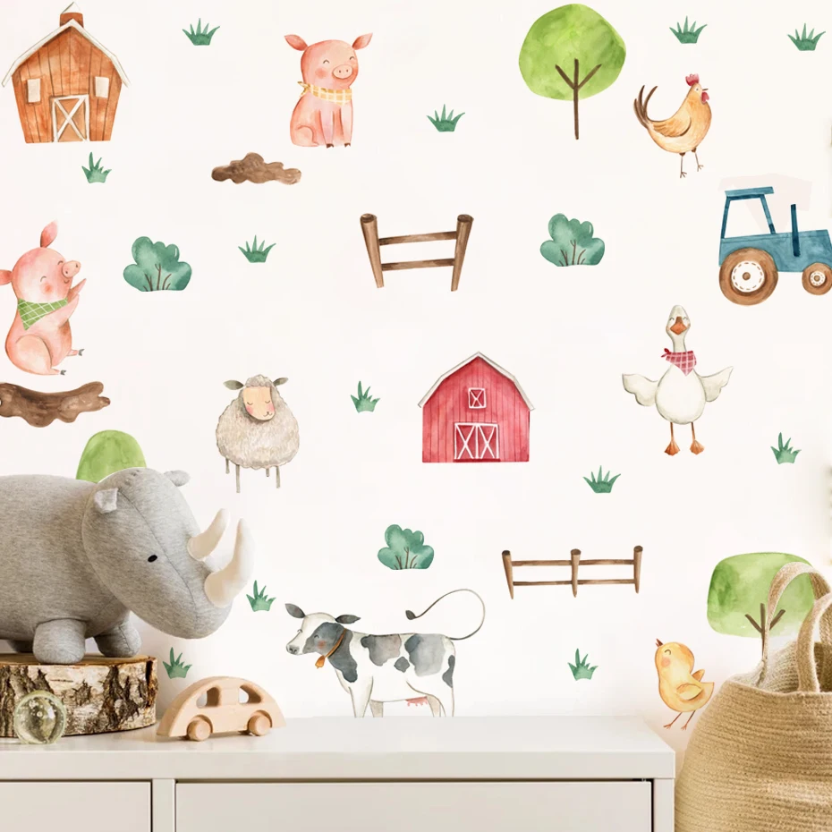 Vinilos decorativos de granja para habitación infantil – Animales de granja - imagen 5