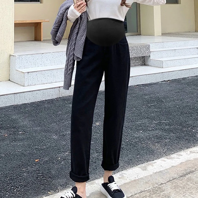 Pantalones de maternidad de cintura alta vaqueros holgados - imagen 2