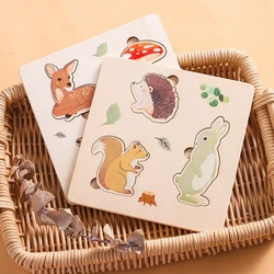 Rompecabezas de madera Montessori: Tangram animal para niños
