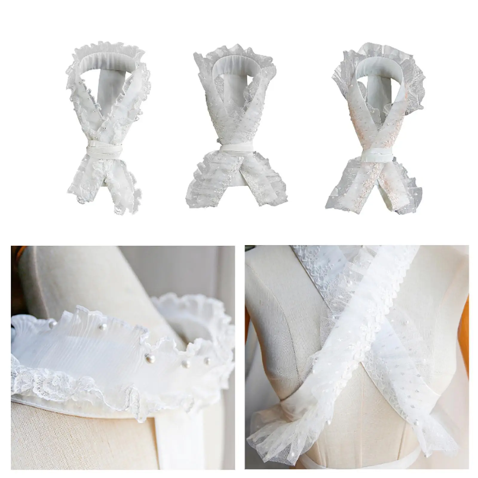 Decoración japonesa del escote del cuello del kimono para el juego de rol festivo de la ceremonia