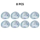 8PCS Round Shaped