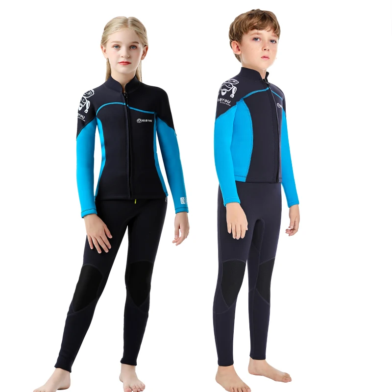 Traje de neopreno infantil para buceo y surf térmico 2,5 mm