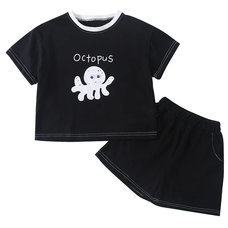 Conjunto verano bebé niña – Camiseta y pantalón corto estampado animal - imagen 5