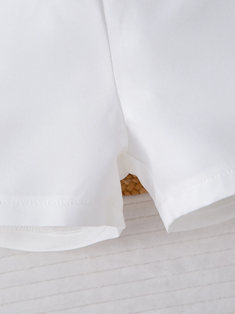 Conjunto de chaleco de verano para bebé, top con pantalones cortos, ropa cómoda y suave para bebé y accesorios para niños, 2 piezas - imagen 5