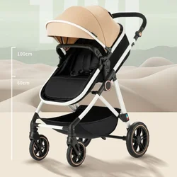 Cochecito 2 en 1 reversible con moisés y plegable