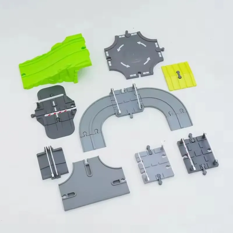 Vías de tren madera accesorios compatibles con pistas marca para niños - imagen 4