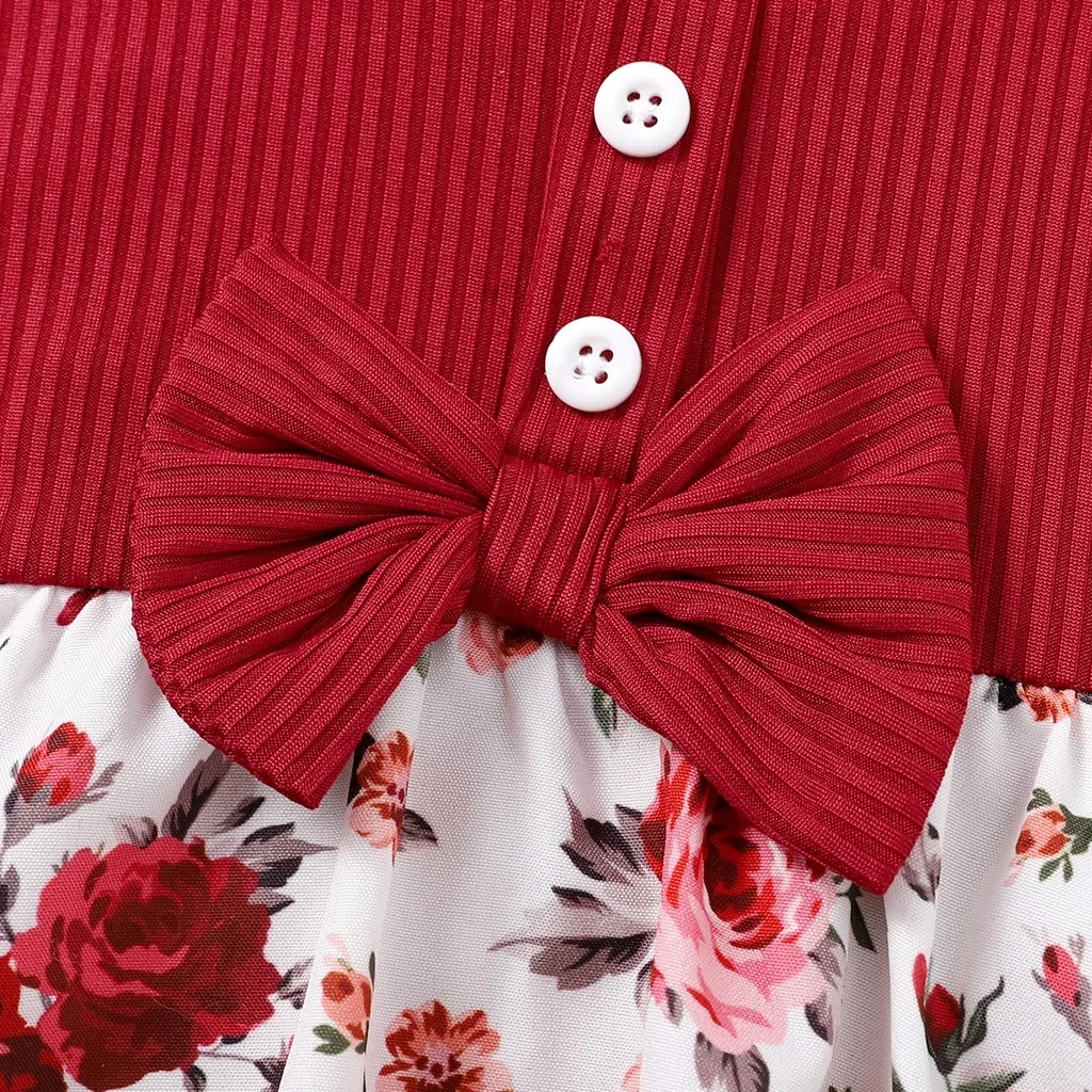 Vestido de 2 piezas para niña recién nacida, pelele Floral sin mangas y Diadema, traje de moda de verano para 1-18 meses - imagen 3