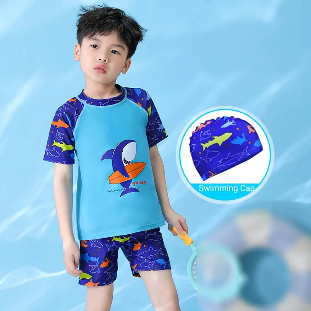 Conjunto bañador completo infantil para niños y niñas