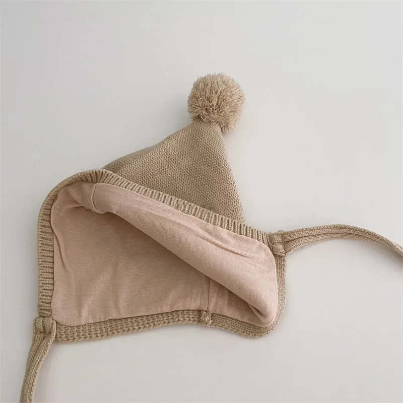 Gorro invierno con orejitas para bebé – Doble capa y pompón - imagen 5