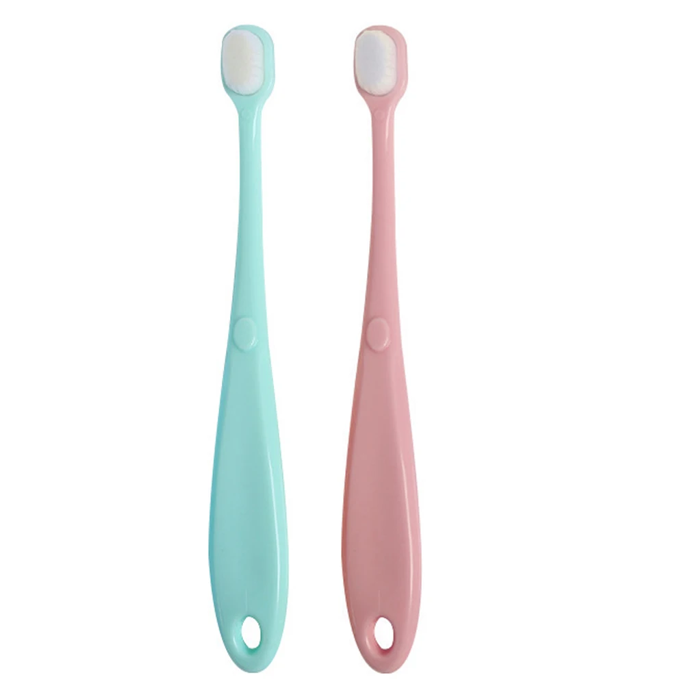 Juego de cepillos de dientes para niños, Material Pp de alta calidad, cerdas ultrafinas, cuidado bucal para bebés, cepillo de limpieza dental infantil duradero, pequeño, 2 uds. - imagen 2