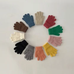 Guantes de invierno infantiles tejidos térmicos para esquí y exterior