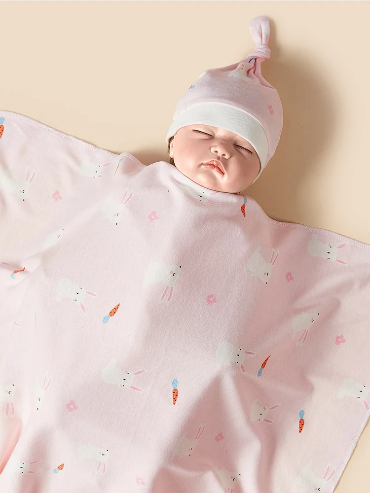 Set manta y sombrero para bebé como regalo