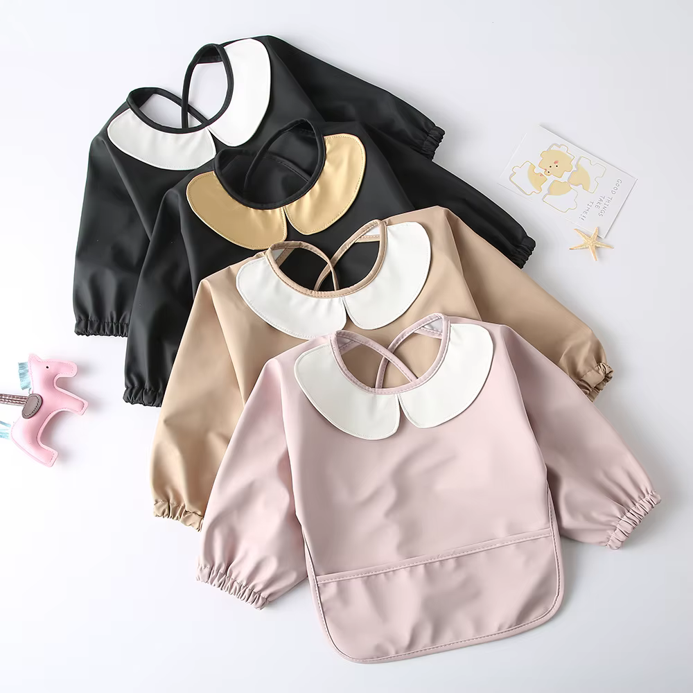 Babero impermeable antihumedad para bebé con piel sintética suave - imagen 3