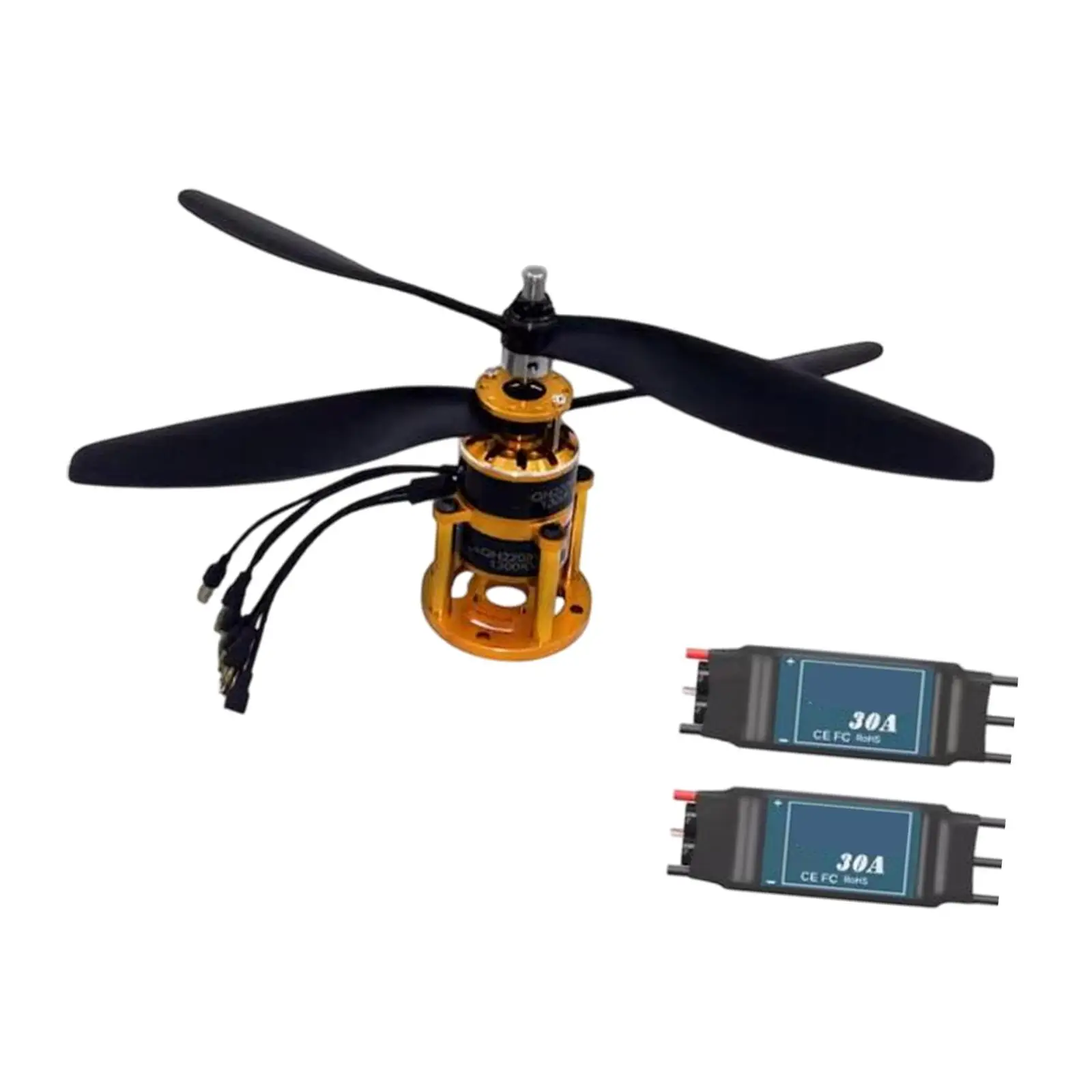 High Speed Propeller RC Plane Helicopter RC Aircraft Parts Remote Control Aircraft Double Propellers for RC Multirotors Plane
