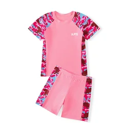 Traje de baño infantil de dos piezas con protección UV y secado rápido